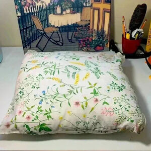 Crisp Cotton Accent Throw Pillow w  Down Cushion included 17” by 17”